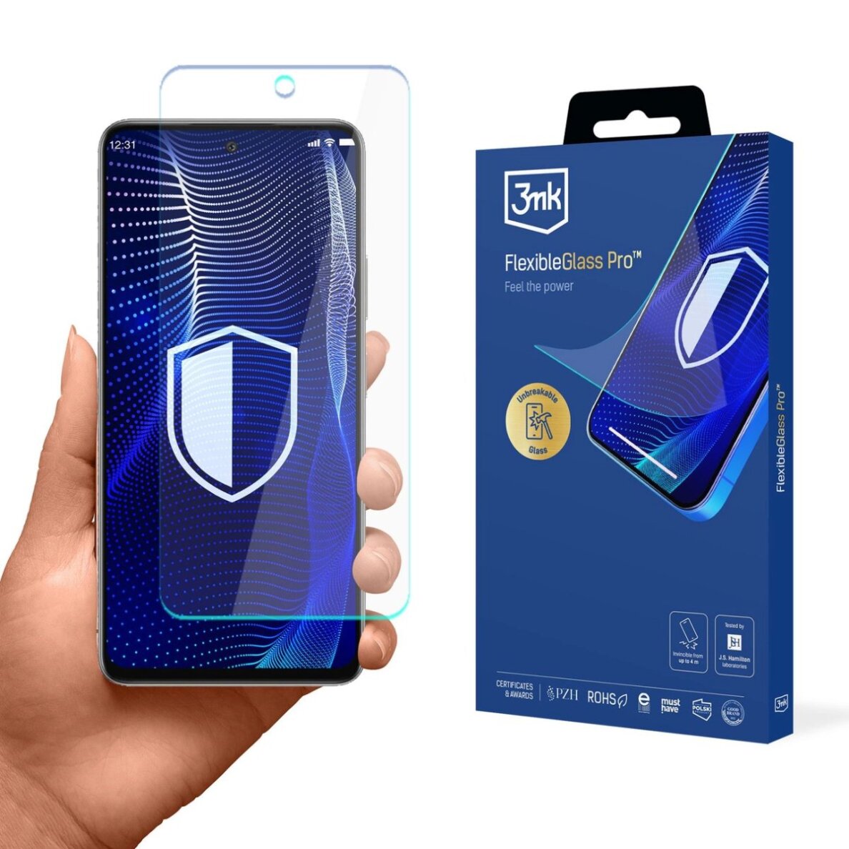 Infinix Hot 50 4G 3mk FlexibleGlass Pro hibridinis stiklas Infinix Hot 50 4G 3mk FlexibleGlass Pro hibridinis stiklas