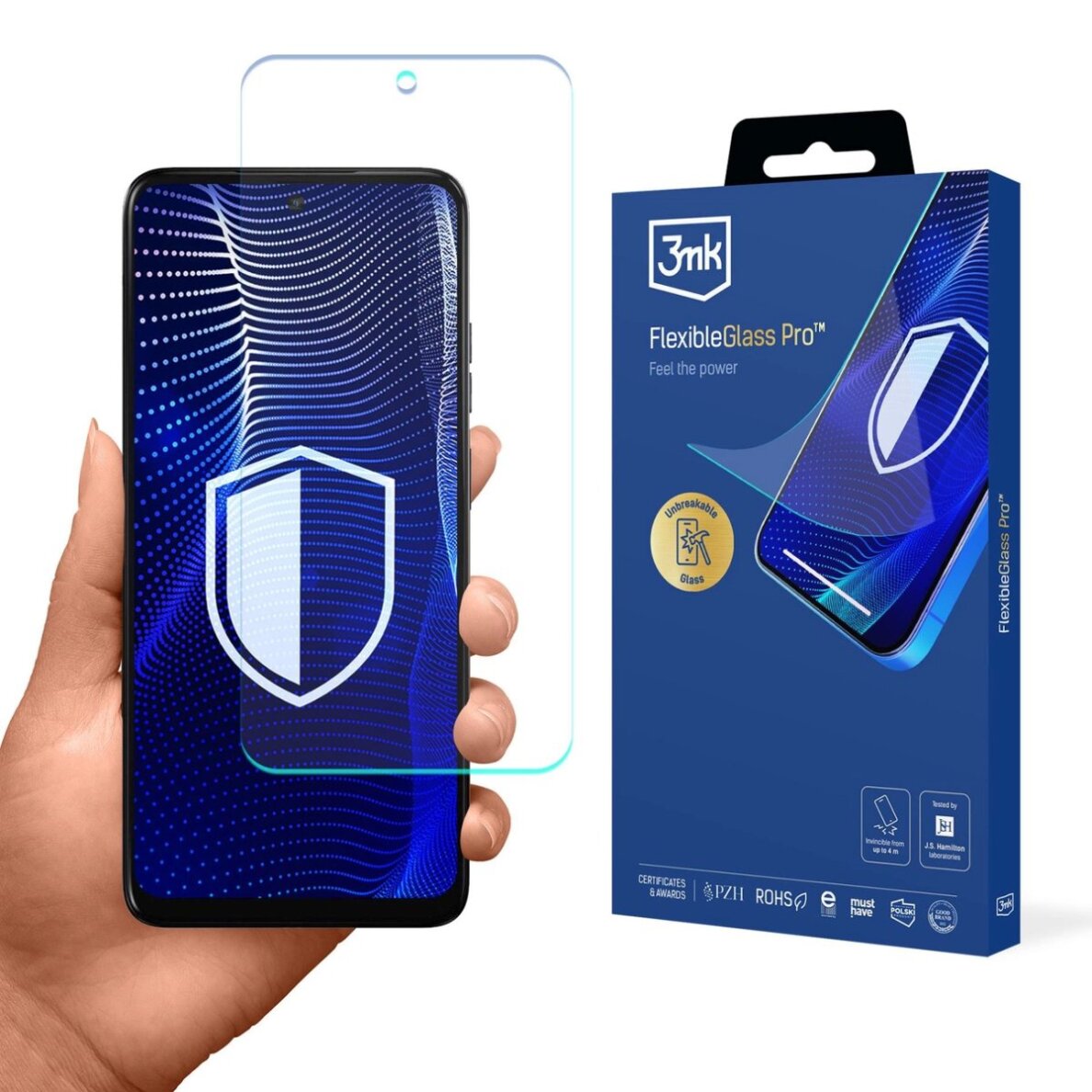 Motorola Moto E15 3mk FlexibleGlass Pro hibridinis stiklas Motorola Moto E15 3mk FlexibleGlass Pro hibridinis stiklas