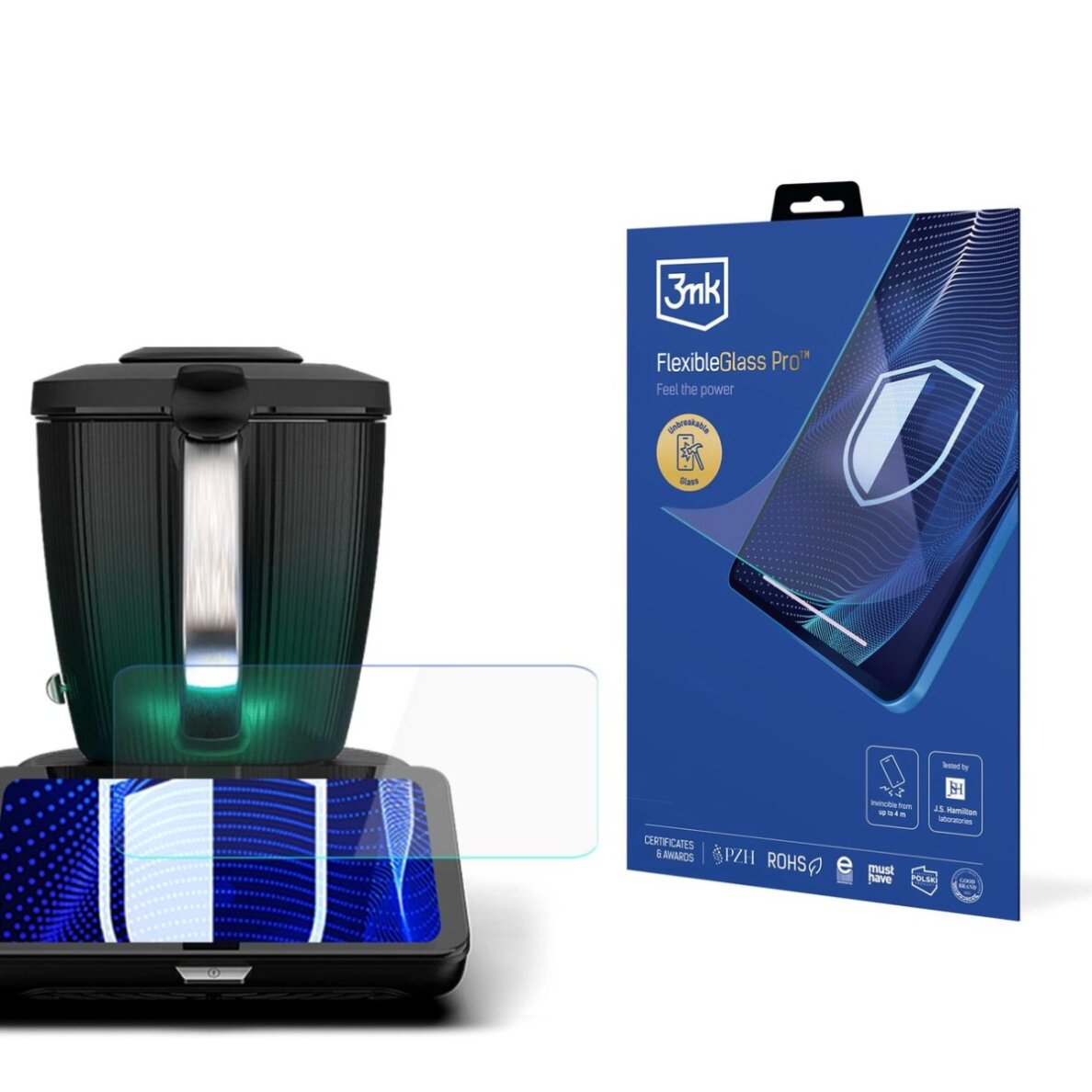 Thermomix TM7 3mk FlexibleGlass Pro hibridinis stiklas Thermomix TM7 3mk FlexibleGlass Pro hibridinis stiklas