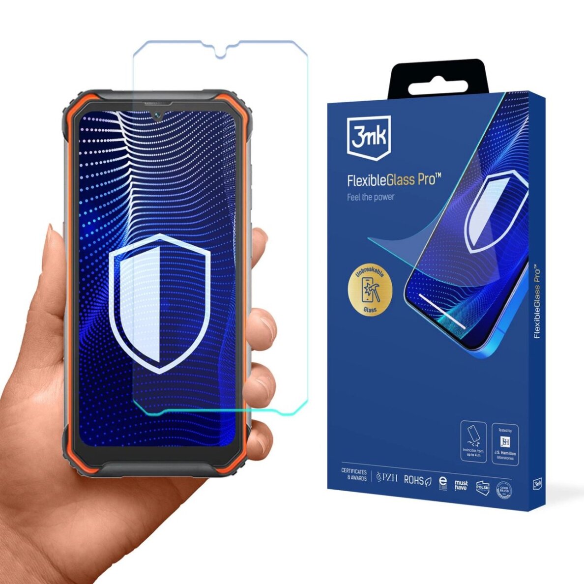 Blackview BV7200 3mk FlexibleGlass Pro hibridinis stiklas