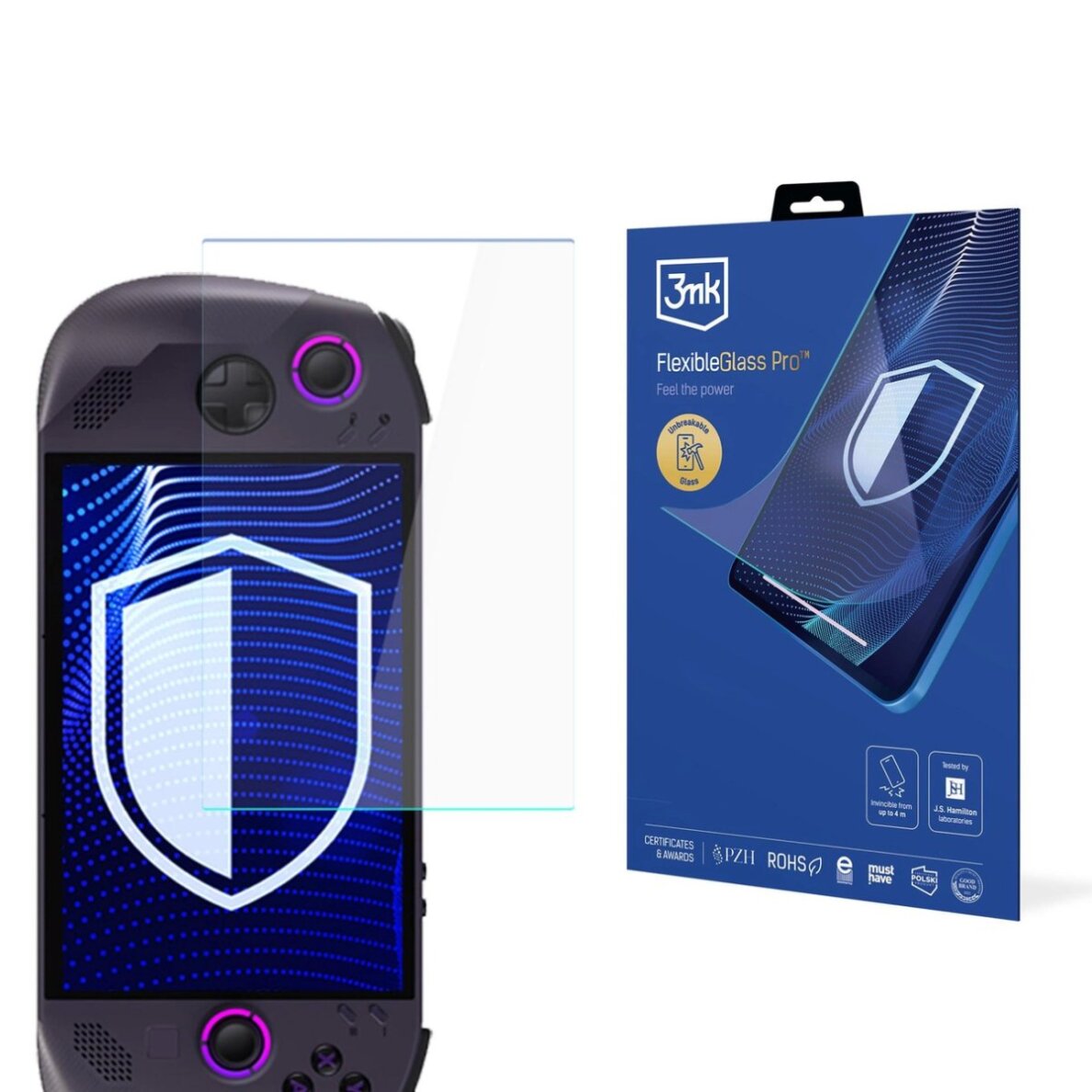 Lenovo Legion Go S 3mk FlexibleGlass Pro hibridinis stiklas Lenovo Legion Go S 3mk FlexibleGlass Pro hibridinis stiklas