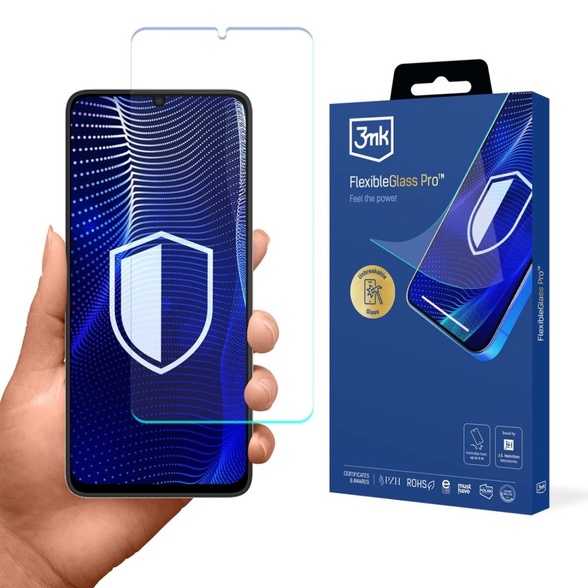 Meizu Note 21 3mk FlexibleGlass Pro hibridinis stiklas