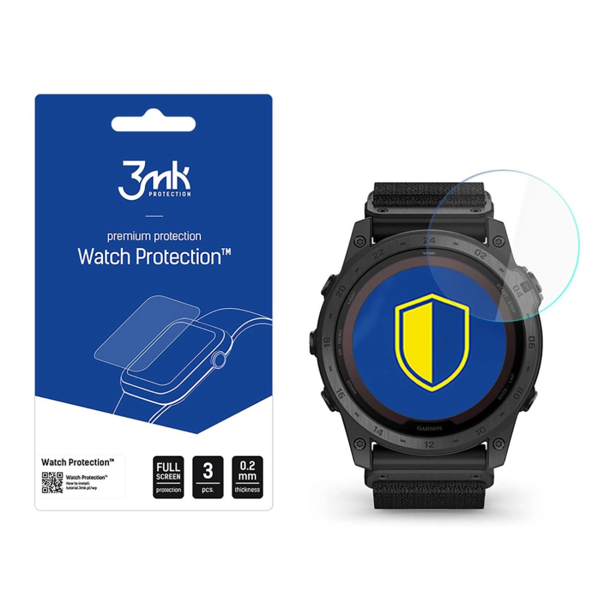 Hibridinis stiklas 3mk Watch Protection Flexible apsauginis stiklas Garmin Tactix 7 Pro Hibridinis stiklas 3mk Watch Protection Flexible apsauginis stiklas Garmin Tactix 7 Pro