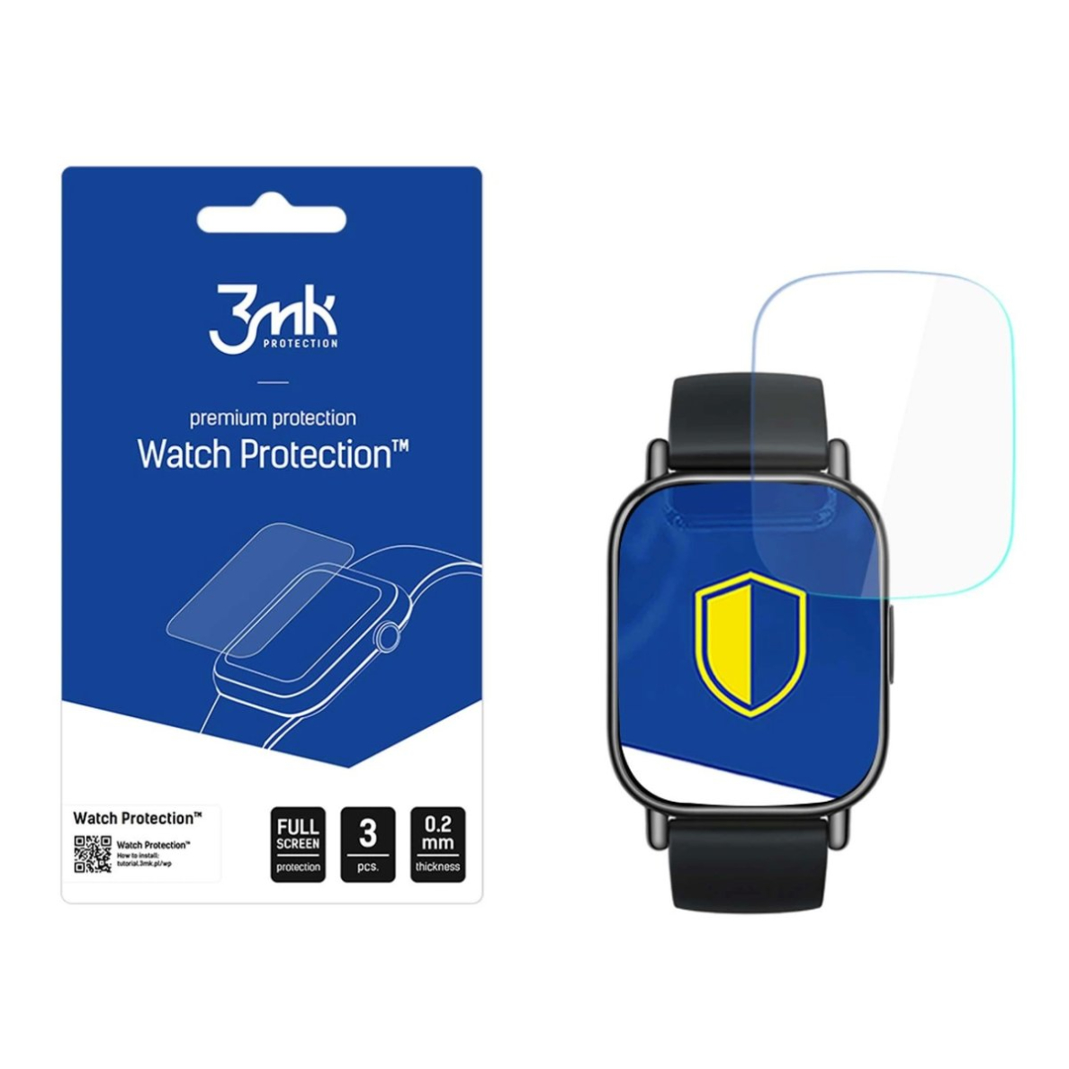 Hibridinis stiklas 3mk Watch Protection Flexible apsauginis stiklas Xiaomi Redmi Watch 5 Lite Hibridinis stiklas 3mk Watch Protection Flexible apsauginis stiklas Xiaomi Redmi Watch 5 Lite