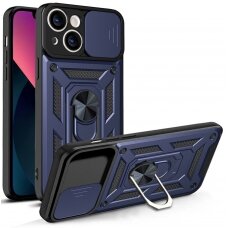 Dėklas Hybrid Armor Camshield iPhone 13 Mėlynas