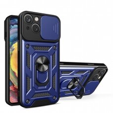 Dėklas Hybrid Armor Camshield iPhone 14 Plus Mėlynas