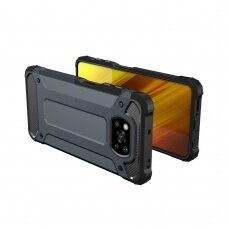 Dėklas Hybrid Armor Case Tough Rugged Cover for Xiaomi Poco X3 NFC Juodas