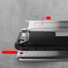Tvirtas Apsauginis Dėklas Iš Tpu Ir Pc Plastiko "Hybrid Armor Rugged" Xiaomi Redmi Go Mėlynas