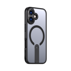 iPhone 17 Hybrid Armor X MagSafe dėklas su stovu – juodas