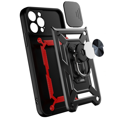 Dėklas Hybrid Armor Camshield iPhone 13 Pro Juodas 7 Dėklas Hybrid Armor Camshield iPhone 13 Pro Juodas 7