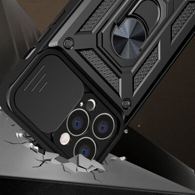Dėklas Hybrid Armor Camshield iPhone 14 Pro Max Juodas 1