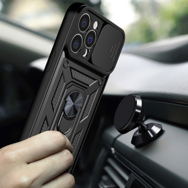 Dėklas Hybrid Armor Camshield iPhone 14 Pro Max Mėlynas 2