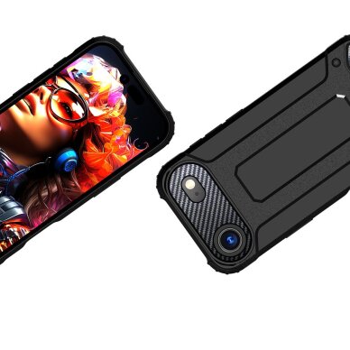 iPhone 17 Air Hybrid Armor dėklas – juodas 2 iPhone 17 Air Hybrid Armor dėklas – juodas 2