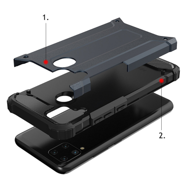 Hybrid Armor case for Realme 10 5G / Realme 9i 5G armored hybrid case black 4 Hybrid Armor case for Realme 10 5G / Realme 9i 5G armored hybrid case black 4