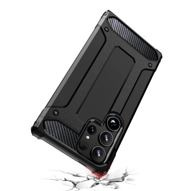 Akcija! Dėklas Hybrid Armor Samsung Galaxy S25 Ultra Armored Hybrid Case - Juodas 6