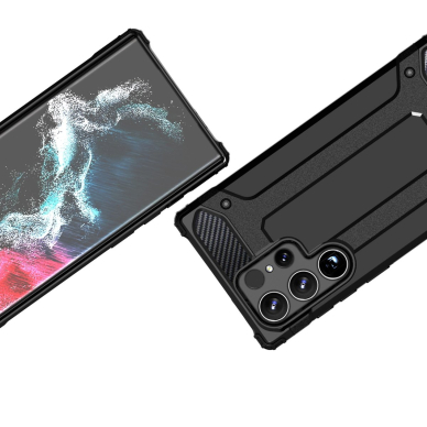 Xiaomi Redmi Note 14 Pro 4G / 5G / Poco X7 Hybrid Armor dėklas - juodas 2