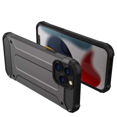 Dėklas Hybrid Armor case iPhone 14 Pro Juodas 1
