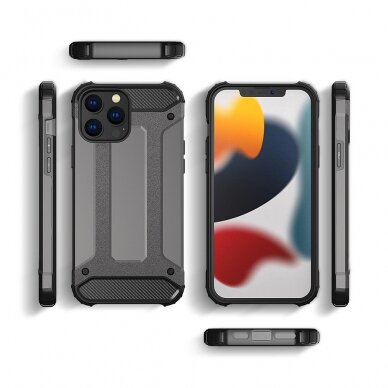 Dėklas Hybrid Armor case iPhone 14 Pro Juodas 2