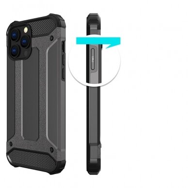 Dėklas Hybrid Armor case iPhone 14 Pro Juodas 3