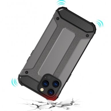 Dėklas Hybrid Armor case iPhone 14 Pro Juodas 6