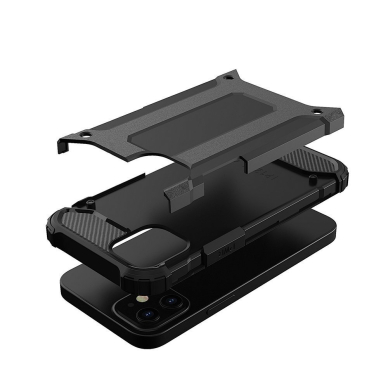 Akcija! Tvirtas Apsauginis Dėklas Iš Tpu Ir Pc Plastiko 'Hybrid Armor Case Tough Rugged' Iphone 12 Pro Max Juodas 4