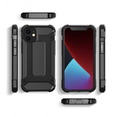 Tvirtas Apsauginis Dėklas Iš Tpu Ir Pc Plastiko 'Hybrid Armor Case Tough Rugged' Iphone 12 Pro Max Juodas 6 Tvirtas Apsauginis Dėklas Iš Tpu Ir Pc Plastiko 'Hybrid Armor Case Tough Rugged' Iphone 12 Pro Max Juodas 6