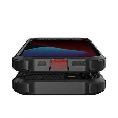 Tvirtas Apsauginis Dėklas Iš Tpu Ir Pc Plastiko 'Hybrid Armor Case Tough Rugged' Iphone 12 Pro Max Juodas 7