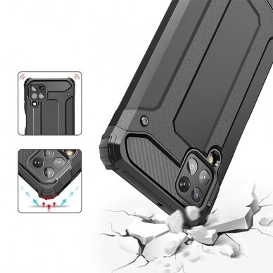 Tvirtas Dėklas Hybrid Armor Case Tough Rugged Cover for Samsung Galaxy A22 4G Mėlynas 7 Tvirtas Dėklas Hybrid Armor Case Tough Rugged Cover for Samsung Galaxy A22 4G Mėlynas 7