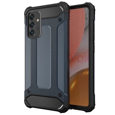 Dėklas Hybrid Armor Case Tough Rugged Samsung Galaxy A72 4G Tamsiai mėlynas Dėklas Hybrid Armor Case Tough Rugged Samsung Galaxy A72 4G Tamsiai mėlynas
