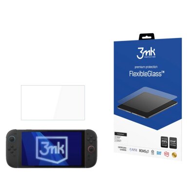 Nintendo Switch 2 (iki 11") 3mk FlexibleGlass hibridinis stiklas Nintendo Switch 2 (iki 11") 3mk FlexibleGlass hibridinis stiklas