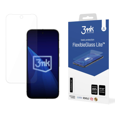 Hibridinis stiklas 3mk FlexibleGlass Lite skirtas Google Pixel 9A