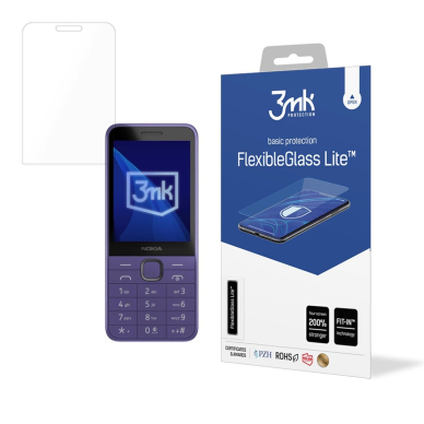 Hibridinis stiklas 3mk FlexibleGlass Lite skirtas Nokia 235 4G / 215 4G