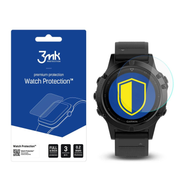Hibridinis stiklas 3mk Watch Protection Flexible apsauginis stiklas Garmin Fenix 5 47 mm