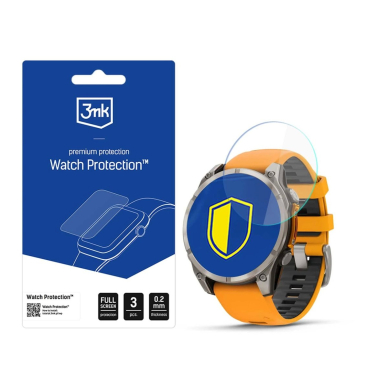 Hibridinis stiklas 3mk Watch Protection Flexible apsauginis stiklas Garmin Fenix 8 Amoled 47 mm