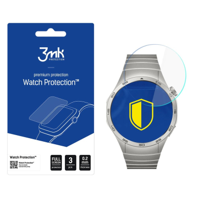 Hibridinis stiklas 3mk Watch Protection Flexible apsauginis stiklas Huawei Watch GT 4 46 mm