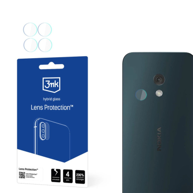 Hibridinis kameros stiklas 3mk Lens Protection skirtas Nokia 225 4G (2024)