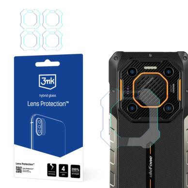 Hibridinis kameros stiklas 3mk Lens Protection skirtas Ulefone Armor 26 Ultra