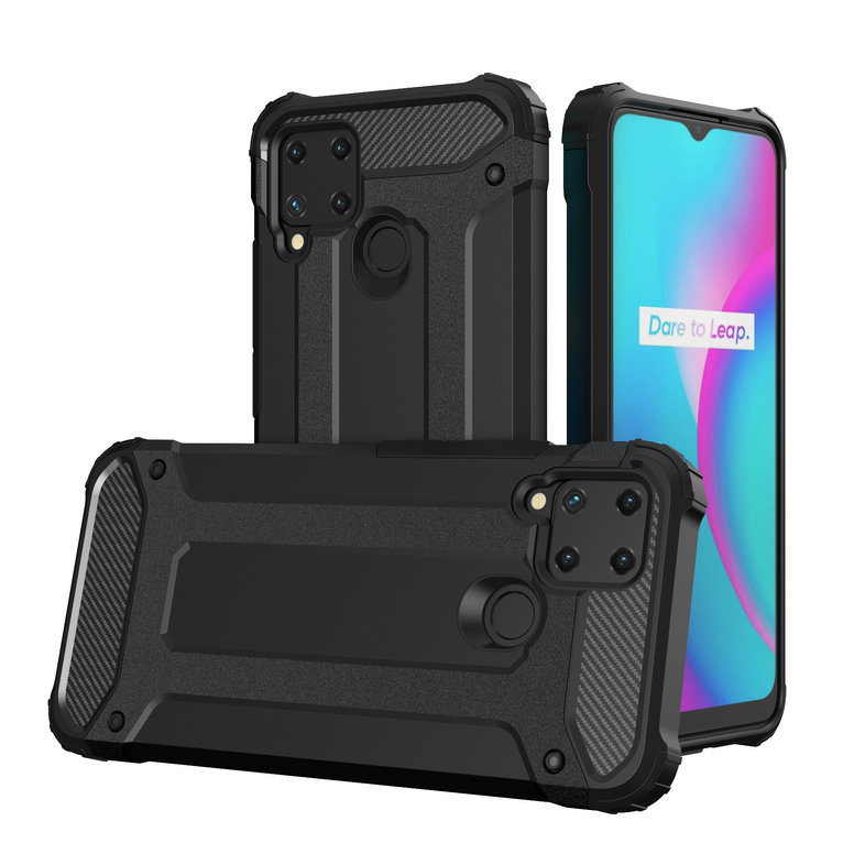 Hybrid Armor case for Realme 10 5G / Realme 9i 5G armored hybrid case black Hybrid Armor case for Realme 10 5G / Realme 9i 5G armored hybrid case black
