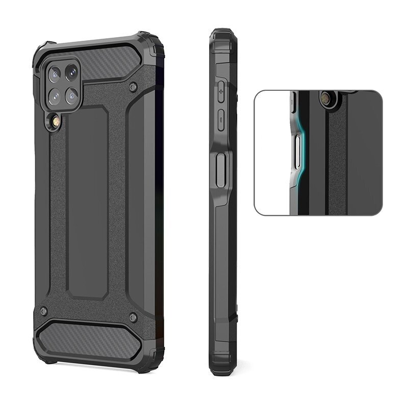 Tvirtas Dėklas Hybrid Armor Case Tough Rugged Cover for Samsung Galaxy A22 4G Mėlynas 4 Tvirtas Dėklas Hybrid Armor Case Tough Rugged Cover for Samsung Galaxy A22 4G Mėlynas 4