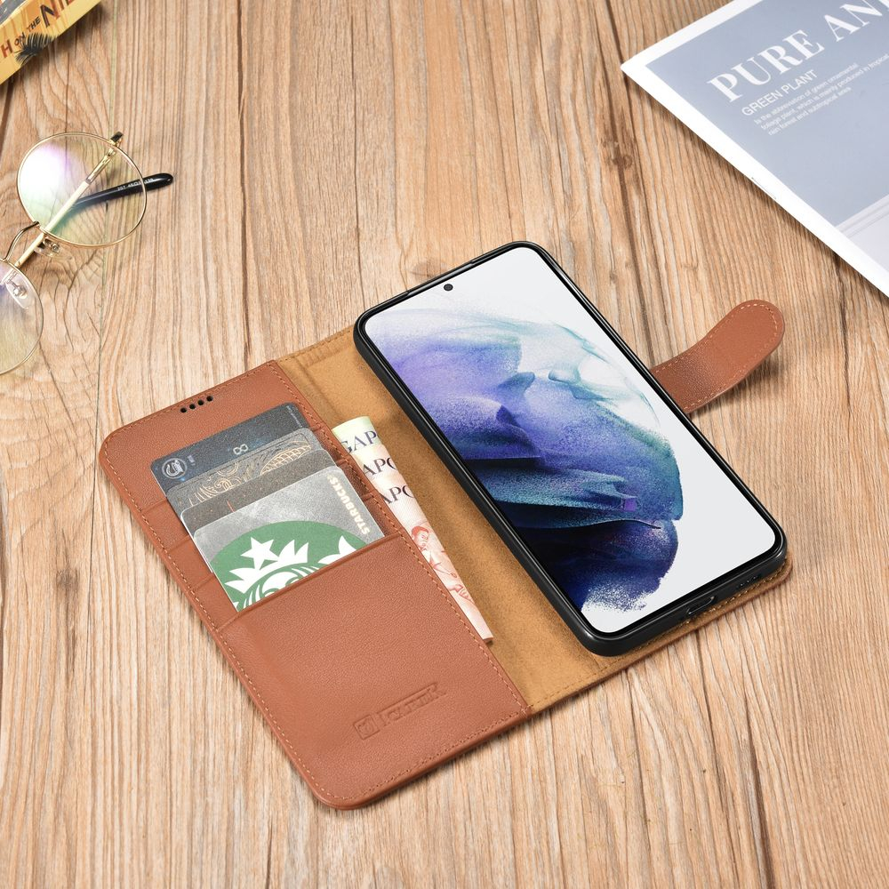 Atverčiamas Dėklas iCarer Haitang Leather Wallet Samsung Galaxy S22 Plus Rudas (AKSM05BN) 11 Atverčiamas Dėklas iCarer Haitang Leather Wallet Samsung Galaxy S22 Plus Rudas (AKSM05BN) 11