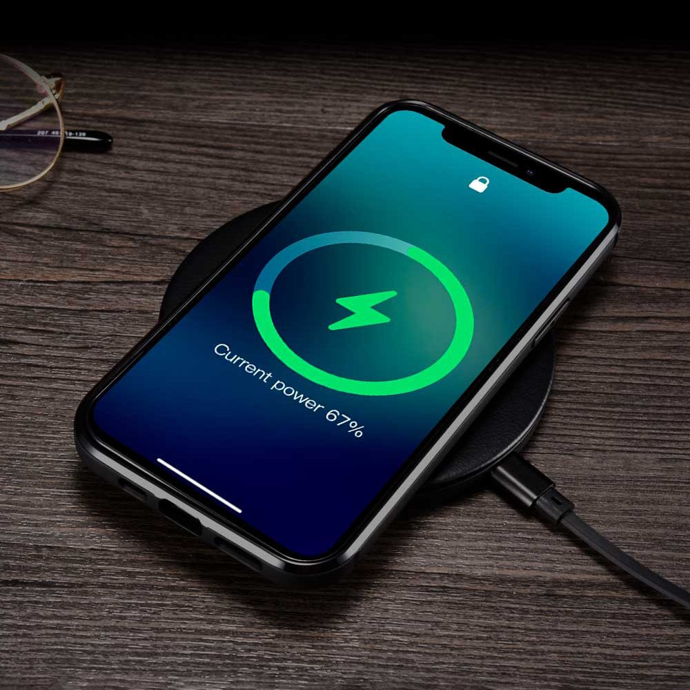 Odinis dėklas iCarer Leather Oil Wax iPhone 12 Pro Max Juodas (ALI1206-BK) 9 Odinis dėklas iCarer Leather Oil Wax iPhone 12 Pro Max Juodas (ALI1206-BK) 9