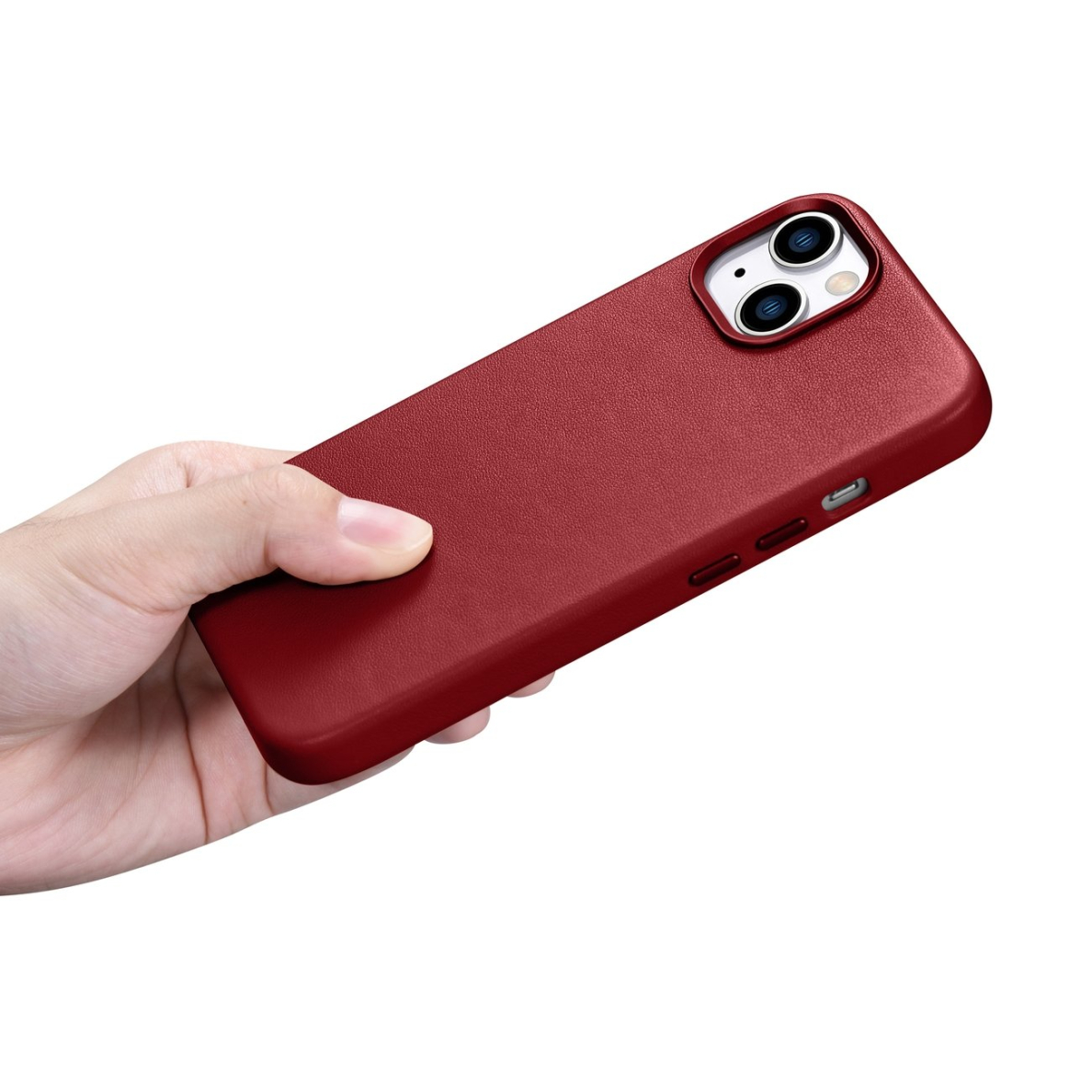 Dėklas iCarer Leather case for iPhone 14 Plus Raudonas (compatible with MagSafe) 20 Dėklas iCarer Leather case for iPhone 14 Plus Raudonas (compatible with MagSafe) 20