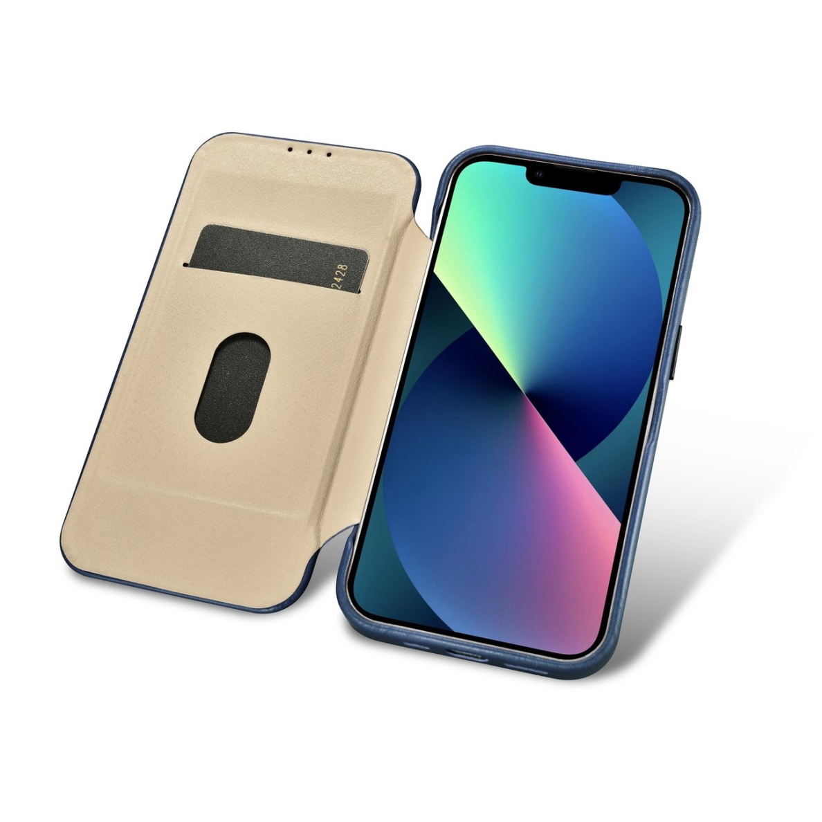 Dėklas iCarer CE Oil Wax Premium Leather Folio Case iPhone 14 Plus (MagSafe) Mėlynas (AKI14220707-BU) 16 Dėklas iCarer CE Oil Wax Premium Leather Folio Case iPhone 14 Plus (MagSafe) Mėlynas (AKI14220707-BU) 16