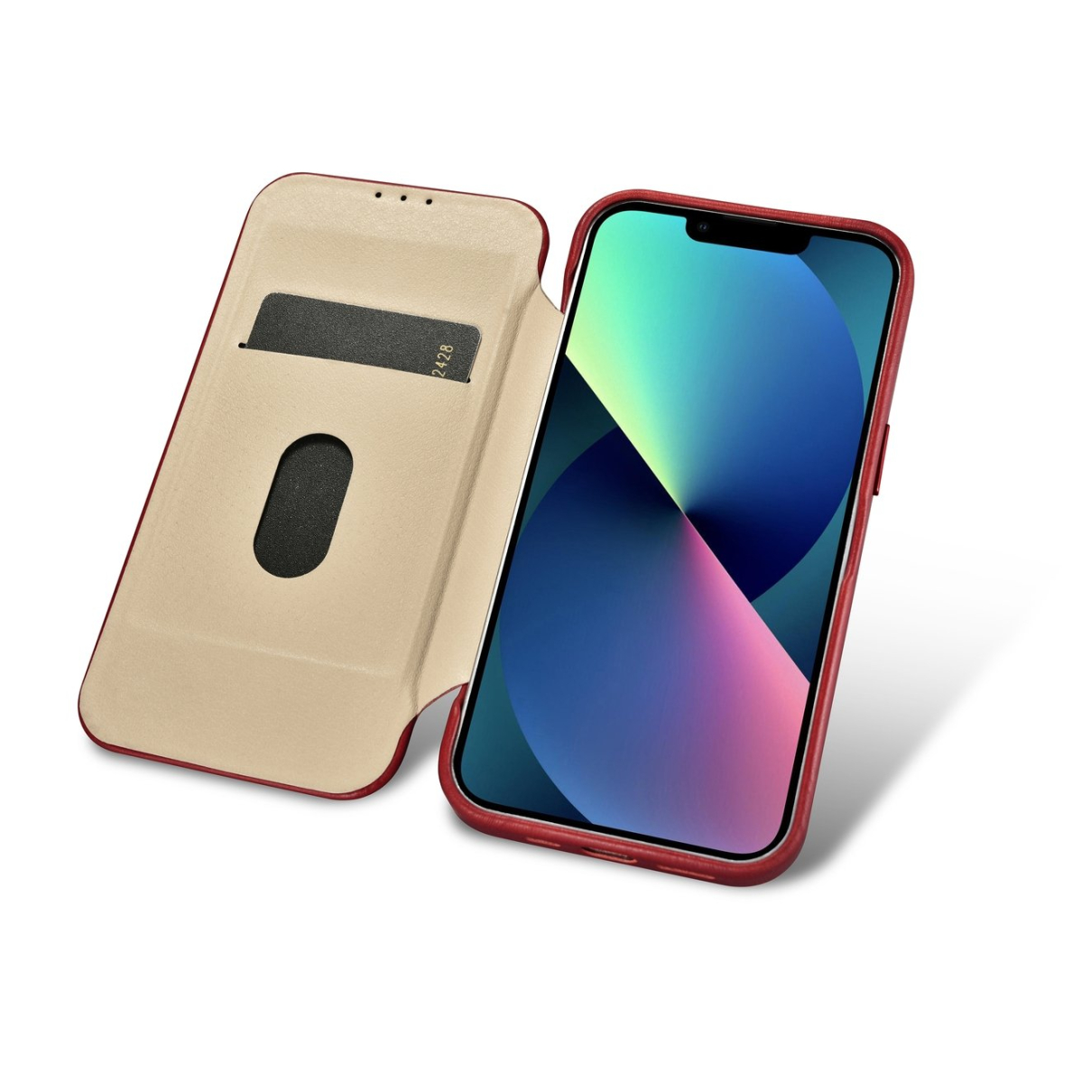 Dėklas iCarer CE Oil Wax Premium Leather Folio Case iPhone 14 Plus (MagSafe) Raudonas (AKI14220707-RD) 16 Dėklas iCarer CE Oil Wax Premium Leather Folio Case iPhone 14 Plus (MagSafe) Raudonas (AKI14220707-RD) 16