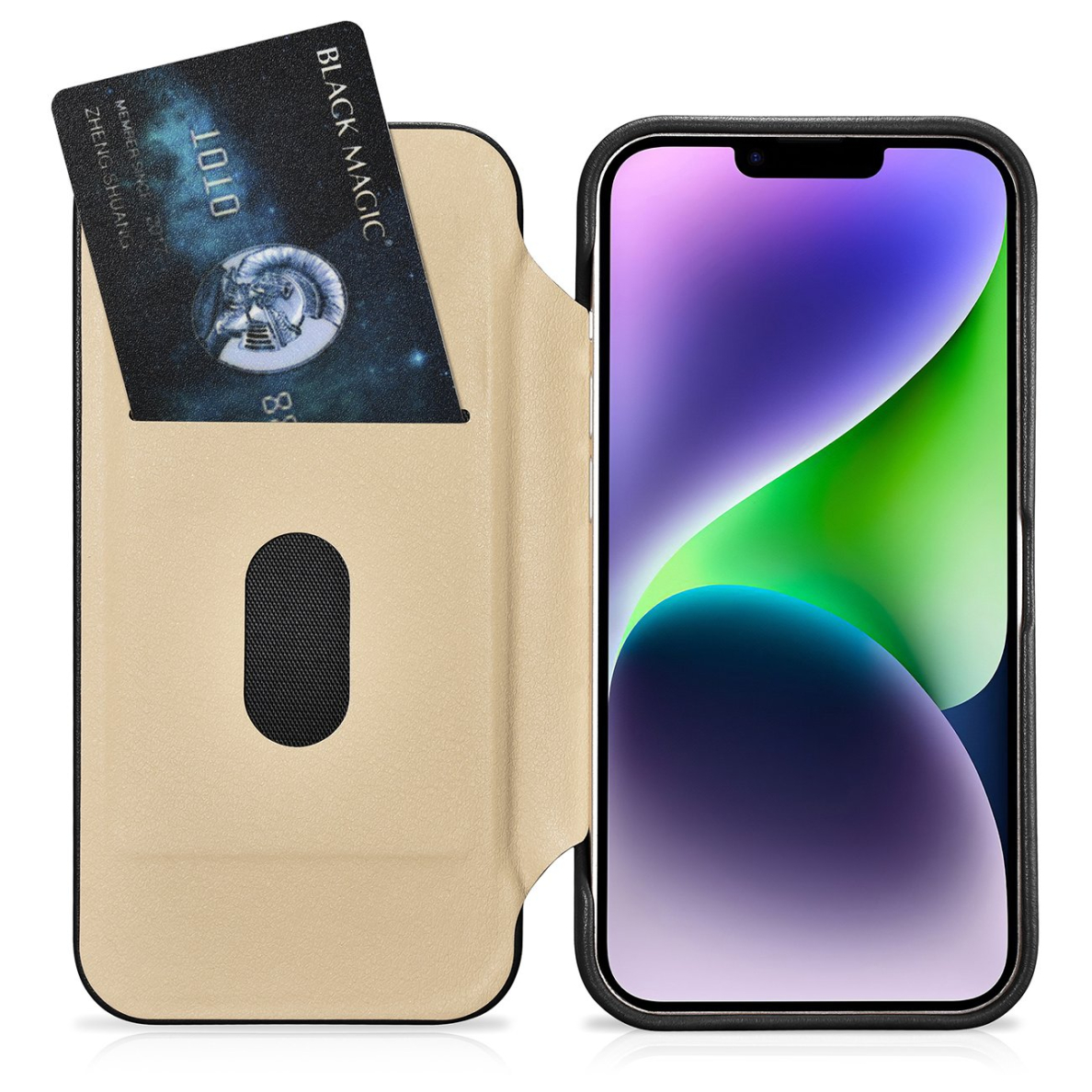 Dėklas iCarer CE Premium Leather Folio Case iPhone 14 Plus (MagSafe) Juodas (WMI14220715-BK) 19 Dėklas iCarer CE Premium Leather Folio Case iPhone 14 Plus (MagSafe) Juodas (WMI14220715-BK) 19