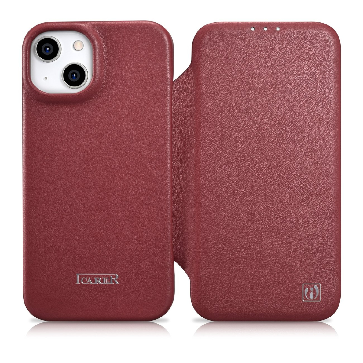 Dėklas iCarer CE Premium Leather Folio Case iPhone 14 Plus (MagSafe) Raudonas (WMI14220715-RD) Dėklas iCarer CE Premium Leather Folio Case iPhone 14 Plus (MagSafe) Raudonas (WMI14220715-RD)