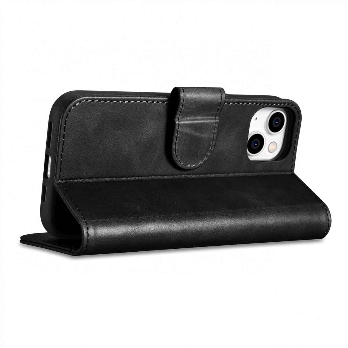 Dėklas iCarer Oil Wax Wallet Case 2in1 Case iPhone 14 Juodas (WMI14220721-BK) 7 Dėklas iCarer Oil Wax Wallet Case 2in1 Case iPhone 14 Juodas (WMI14220721-BK) 7