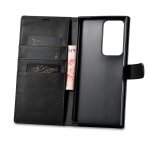 Dėklas iCarer Wallet Samsung Galaxy S23 Ultra Juodas