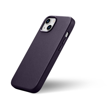 Dėklas iCarer Leather Case for iPhone 14 Plus Tamsiai violetinis (MagSafe Compatible) 8 Dėklas iCarer Leather Case for iPhone 14 Plus Tamsiai violetinis (MagSafe Compatible) 8