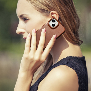 Dėklas iCarer CE Oil Wax Premium Leather Folio Case iPhone 14 Plus (MagSafe) Rudas (AKI14220707-BN) 29 Dėklas iCarer CE Oil Wax Premium Leather Folio Case iPhone 14 Plus (MagSafe) Rudas (AKI14220707-BN) 29